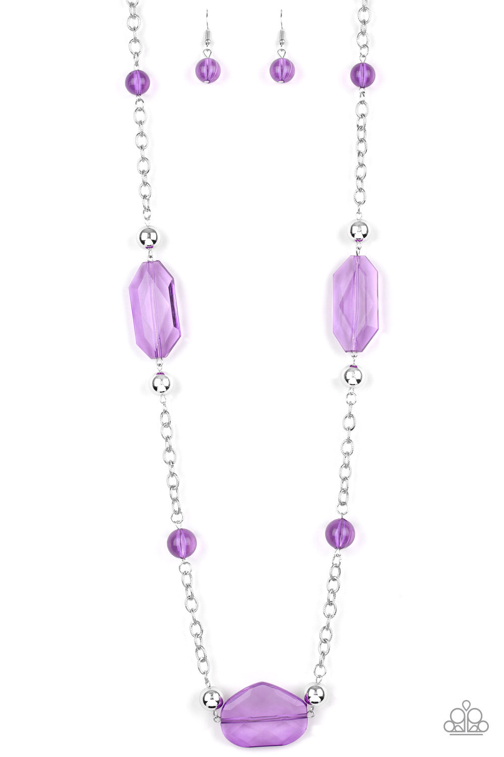 Crystal Charm- Purple