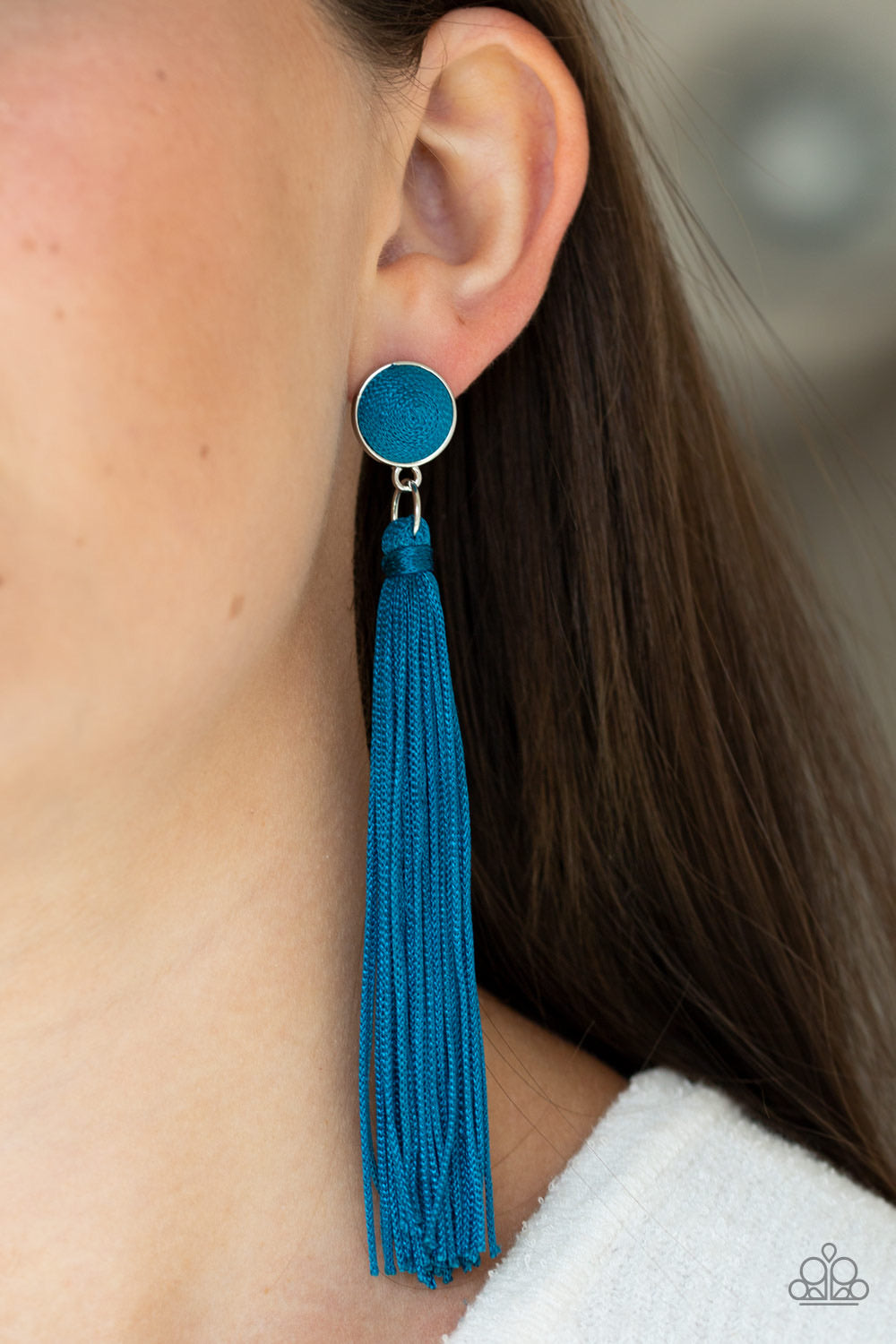 Tightrope Tassel -Blue